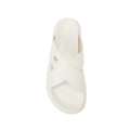 AUSTRALIA LUXE COLLECTIVE BUTY DAMSKIE LEANNA NAPPA CREAM – skórzane klapki typu slider z poprzecznymi paskami w odcieniu cream - klapki premium.webp