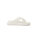 AUSTRALIA LUXE COLLECTIVE BUTY DAMSKIE LEANNA NAPPA CREAM – skórzane klapki typu slider z poprzecznymi paskami w odcieniu cream.webp