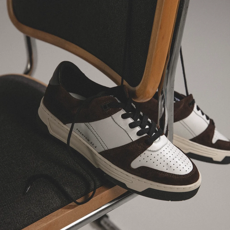 Algori buty sportowe klasy premium Phantom 22.4 Brown Sneaker - stylizacja.webp