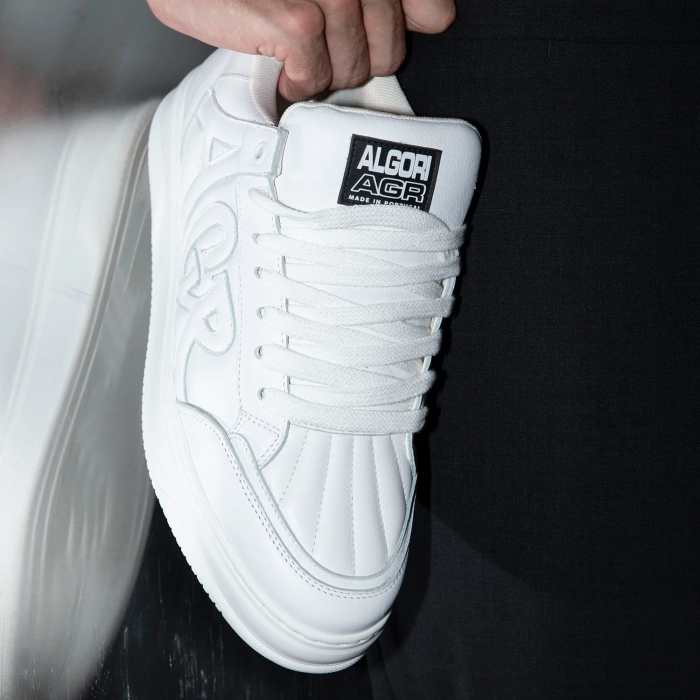 Algoriu buty sportowe premium AGR White Sneaker unisex.webp