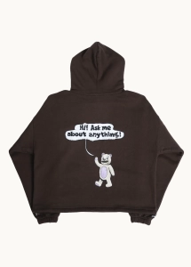 Lost Venue STAFF HOODIE BROWN Bluza z kapturem i nadrukiem.webp