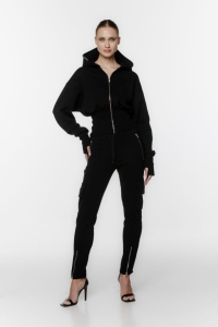 SPODNIE DRESOWE BOJÓWKI CZARNE DAMSKIE