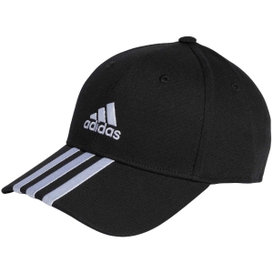 Czapka z daszkiem adidas Baseball 3-Stripes Cotton Twill Baseball czarna IB3242 Dorośli M/L