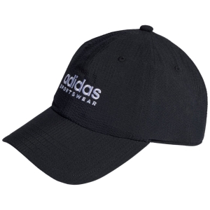 Czapka z daszkiem adidas Seersucker Dad czarna IP6315 Dorośli M/L