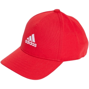 Czapka z daszkiem adidas Embroidered Logo Lightweight Baseball czerwona IY5421 Dorośli M/L