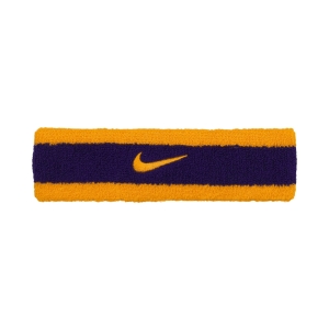 Opaska na głowę Nike Swoosh fioletowo-żółta N0001544730