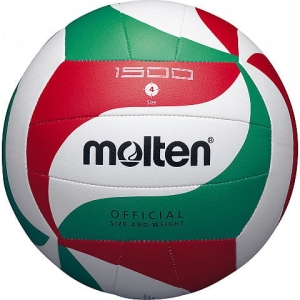 Piłka siatkowa Molten V4M1500 biało-czerwono-zielona 4