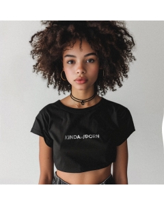 Czarny CROP TOP DAMSKI 'KINDA SOFT PORN' 2024.jpg