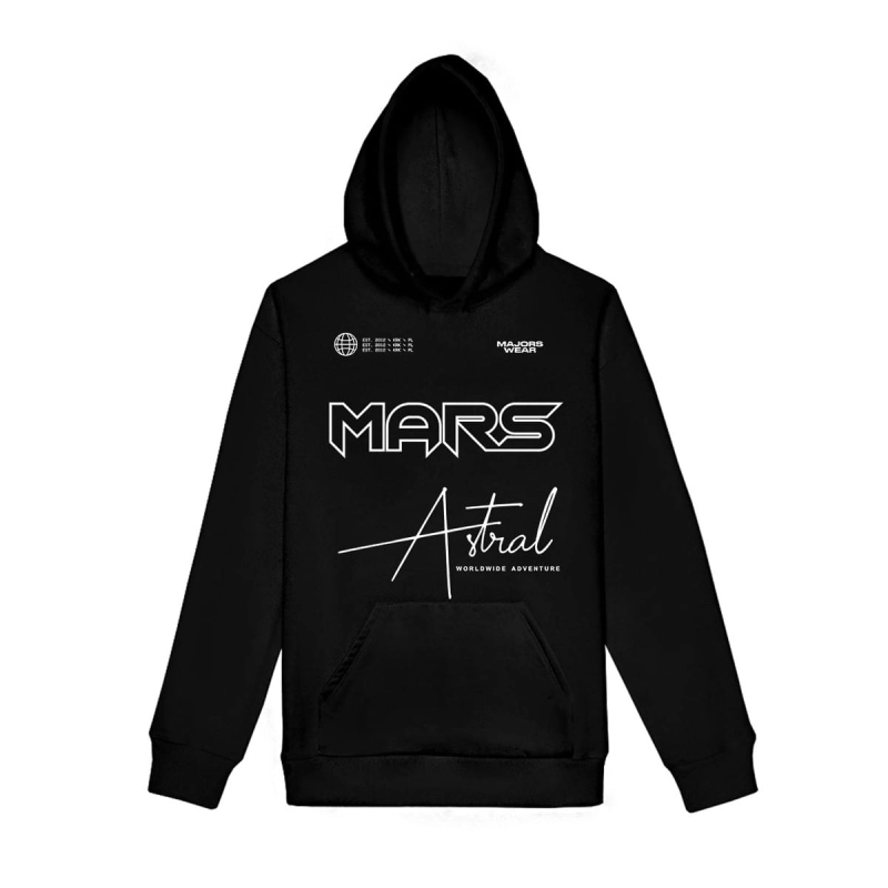 Bluza Mars Czarne Hoodie Majors z nadrukiem.jpg