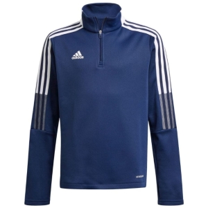 Bluza dla dzieci adidas Tiro 21 Warm Top granatowa GK9672