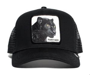 BLACK PANTHER-Czapka Truckerka Goorin Brothers  - przód czapki.jpg
