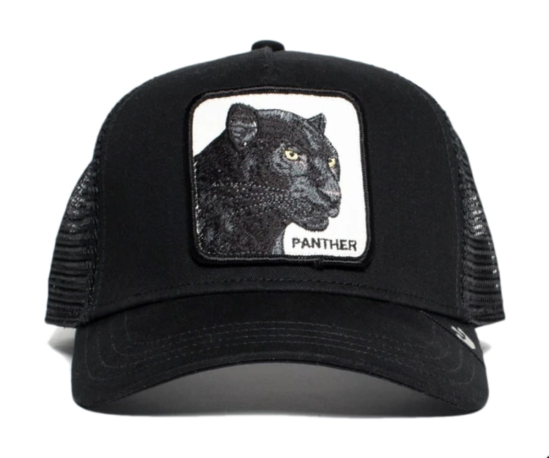 BLACK PANTHER-Czapka Truckerka Goorin Brothers  - przód czapki.jpg