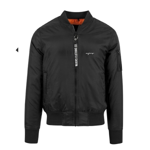 Kurtka bomber grl czarna Majors - przód.jpg