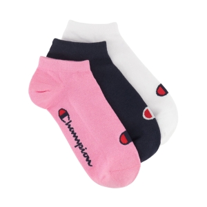 Skarpety Champion 3pk Sneaker Socks różowe, czarne, białe  U20100 PS009