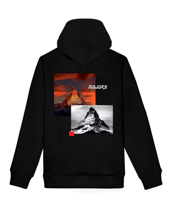 Bluza Peak Majors - Czarna bluza męska z kapturem.jpg
