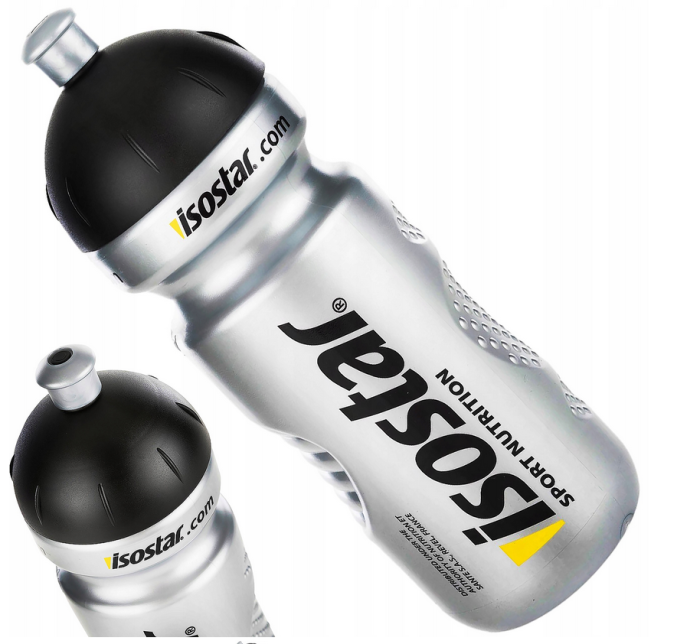 Bidon Isostar srebrny 650 ml z dziubkiem.png
