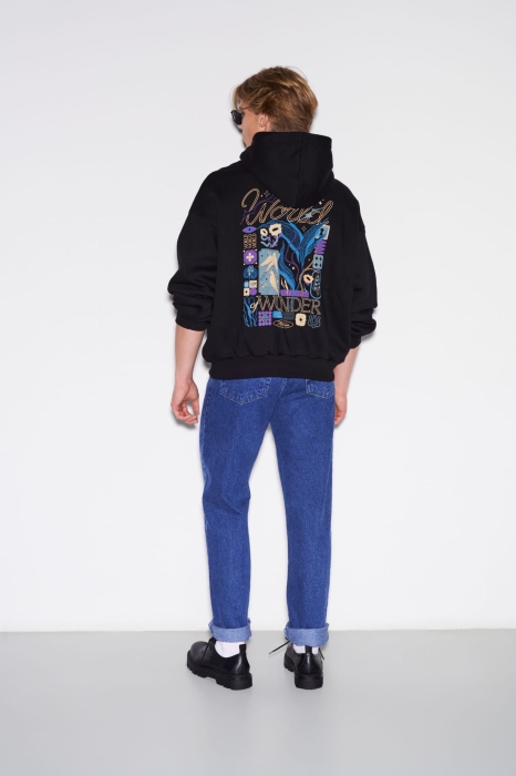 HT x AK Bluza z kapturem Black męska - tył bluzy z nadrukiem.jpg