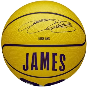 Piłka do koszykówki Wilson NBA Player Icon LeBron James Mini Ball WZ4027701XB