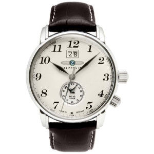 Zegarek Męski ZEPPELIN LZ127 Graf Zeppelin Dual Time 7644-5 + BOX